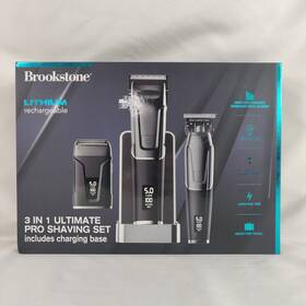 Brookstone 021331108999 New Christian Mccaffrey 3-in-1 Ultimate Pro Shaving Set Bk8550-noc