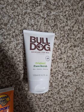 Bull Dog 841058001508 Bulldog Mens Skincare And Grooming Original Face Scrub 4.2 Ounce Men Look Good