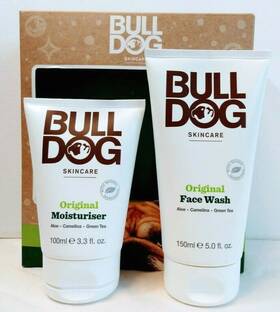 Bulldog 060144648198 Original Natural Skincare Duo Set Face Wash 5oz And Moisturizer 3.3oz New