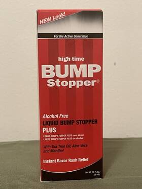 Bump Stopper 043429014005 High Time Liquid Alcohol Free With Tea Tree Aloe Menthol 2.0 Fl Oz