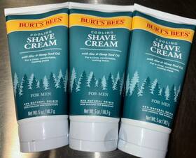 Burts Bees 792850908932 3 Pack - Cooling Shave Cream With Aloe And Hemp 5oz Each For Men