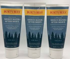 Burts Bees 792850908956 3pk Beesft Soothing Moisturizer After Shave 2.5 Oz Each For Men Read