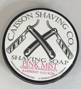 Caisson Shaving Co 860006772635 Co. Soap Pink Mist Hibiscus Pomegranate Raspberry Rose