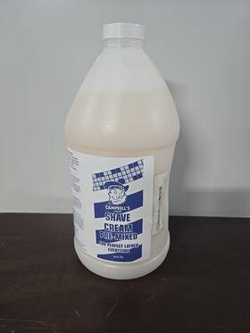 Campbells 036954011298 Liquid Shave Cream Pre-mixed Lather 1/2 Gallon Morris Flamingo King