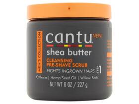 Cantu 817513016769 Shea Butter Mens Cleansing Pre-shave Scrub 8oz Ingrown Hair Face And Head