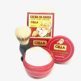 Cella Milano 001117570617 Crema Da Barba Extra Purissima Almond Shaving Cream Bowl 150 Ml
