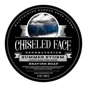 Chiseled Face Groomatorium 090125942248 Summer Storm By Handmade Luxury Shaving Soap Rich Thick La