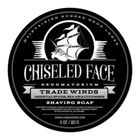 Chiseled Face Groomatorium 090125942262 Trade Winds - Handmade Luxury Shaving Soap From