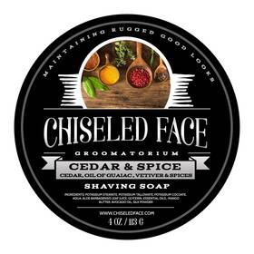 Chiseled Face Groomatorium 090125942460 Cedar And Spice - Handmade Luxury Shaving Soap From