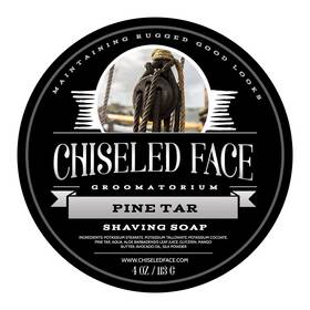 Chiseled Face Groomatorium 794168901841 Pine Tar Handmade Luxury Shaving Soap By Rich Thick Lather