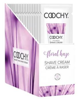 Classic Brands 638258900614 Coochy Shave Cream Floral Haze Foil 15 Ml 24pc Display