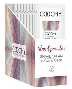Classic Brands 638258900669 Coochy Shave Cream Island Paradise Foil 15 Ml 24pc Display