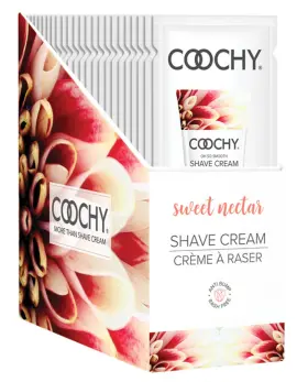 Classic Brands 638258900713 Coochy Shave Cream Sweet Nectar Foil 15 Ml 24pc Display
