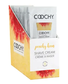 Classic Brands 638258902083 Coochy Shave Cream Peachy Keen Foil 15ml 24pc Display
