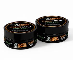 Classic Samurai Sct2 Shaving Cream Menthol And Mint 150ml For Sensitive Skin 2 Pack