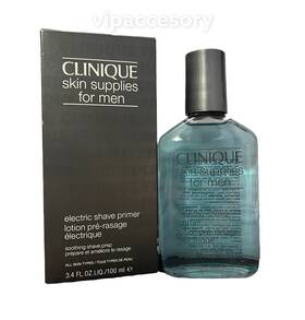 Clinique 020714012007 Skin Supplies For Men Electric Shave Primer 3.4 Fl Oz 100 Ml New Rare