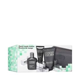 Clinique 192333224748 Razor-ready Routine 5-pc. Mens Skin Care Set Clinique-cream/soother/scrub/bag