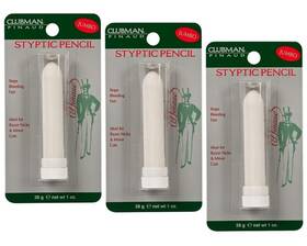Clubman Pinaud 010117414751 Jumbo Styptic Pencil Get-it-done Formula 1oz 3pc Combo
