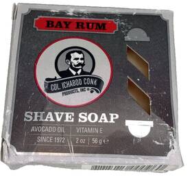 Col. Conk 788475000960 Bay Rum Shave Soap With Avocado Oil And Vitamin E