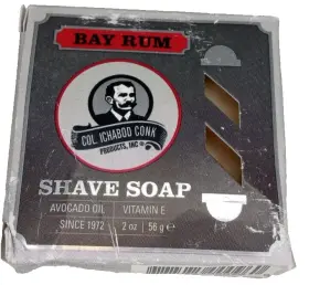 Col. Conk 788475000960 Bay Rum Shave Soap With Avocado Oil And Vitamin E