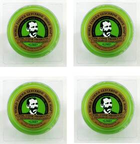 Col. Conk Products Inc. 692991702300 Col. Ichabod Glycerin Soap Lime 4 Pack Multi-colored 2 Oz