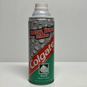Colgate 035000849335 Vtg Unused Aloe Shave Cream 14.75 Oz Made In Usa Green Can Special Value