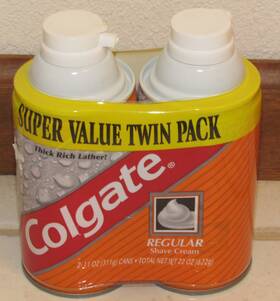 Colgate 035000851024 Twin Pack Regular Shave Cream 11 Oz Size New Orange Can