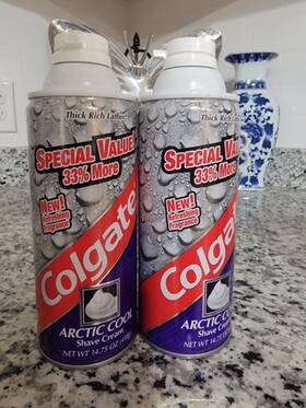 Colgate 035000859334 Lot Of 2 Arctic Cool Shave Cream 14.75 Oz