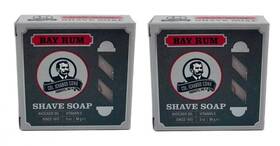 Colonel Conk 644730147576 Worlds Famous Shaving Soap Bay Rum Net Weight 4.50 Oz - Two Pack