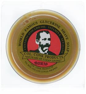 Colonel Conk 744110219364 Bay Rum Shaving Soap 2.25 Ounce Pack Of 3