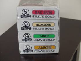 Colonel Conk Products Inc 788475001387 Shaving Soap 4-pack Set Of Almond Bay Rum Amber And Lime