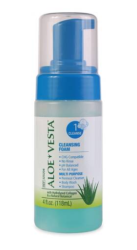 Convatec 325204 Aloe Vesta Cleansing Foam 4 Oz Fl Pack Of 1