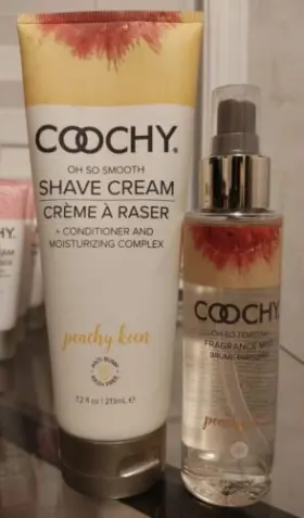 1014-12 Coochy Shave-shaving Creme And Moisturizing Peachy Keen Smooth 12.5 Oz Mist