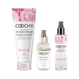 Coochy Coo5003-6265 Frosted Cake Perfect Shave Bundle Rash-free Cream After Shave