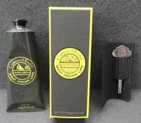 Crabtree & Evelyn 044936251983 New And Gb Shave Cream 3.5oz 100g West Indian Lime Vetiver Ginger