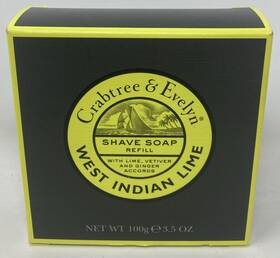 Crabtree & Evelyn 044936252010 And West Indian Lime Shave Soap Refill New