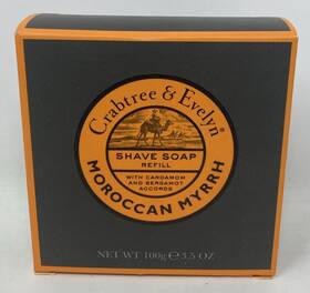 Crabtree & Evelyn 044936260206 And Moroccan Myrrh Shave Soap Refill New