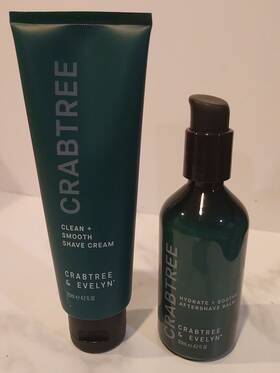Crabtree & Evelyn 044936363341 And Clean Smooth Shave Cream Hydrate Soothe Aftershave Balm