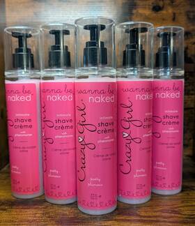 Crazy Girl 638258702188 Pretty Plumeria Wanna Be Naked Shave Creme Cream With Pheromones 8oz