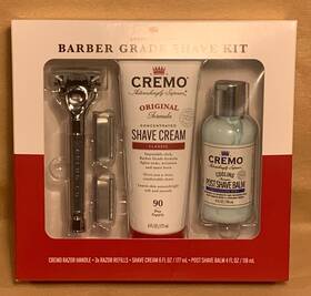 Cremo 1019306 Company Barber Grade Shave Kit Full Size Mens Gift Set Brand New