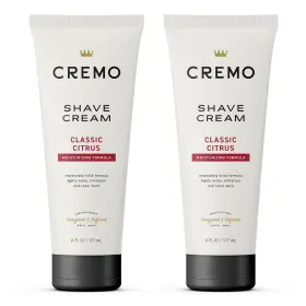 Cremo 313090732776 2-pack Barber Grade Original Shave Cream Ultra-slick Shaving 6 Oz