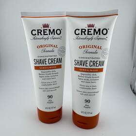 Cremo 726084160194 2-pack Barber Grade Sandalwood Shave Cream Ultra-slick 6 Oz X2