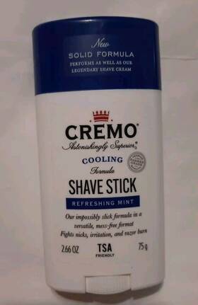 Cremo 811847031894 Shave Stick 2.66 Oz - Refreshing Mint