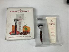 Cremo 811847037216 New Company Barber Grade Shave And Razor Gift Set Heritage Red Spiced Amber