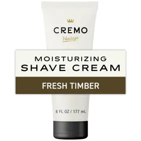 Cremo 811847038251 Heritage Green Mens Shave Cream Fresh Timber Scent 6 Fl Oz