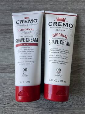 Cremo 853382004001 Lot Of 2 Original Formula Classic Shaving Shave Cream 6 Fl Oz Each