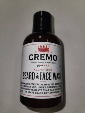 Cremo 853382004148 All In One Beard And Face Wash 4 Oz