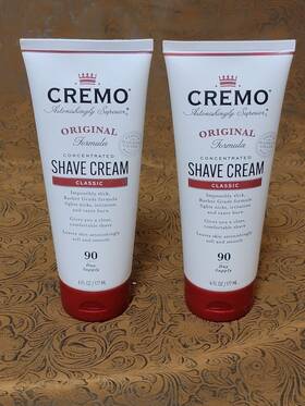 Cremo 858098007827 2-pack Barber Grade Original Shave Cream Ultra-slick Shaving 6 Oz
