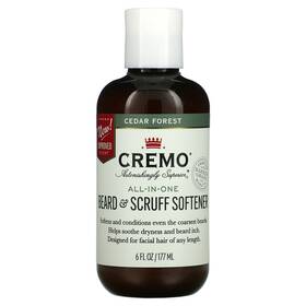 Cremo Cmo-00772 All-in-one Beard And Scruff Softener Cedar Forest 6 Fl Oz 177 Ml