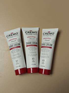 Cremo M00405 Original Formula - Travel Size Classic Shave Cream 1oz / 30ml 3 Pack